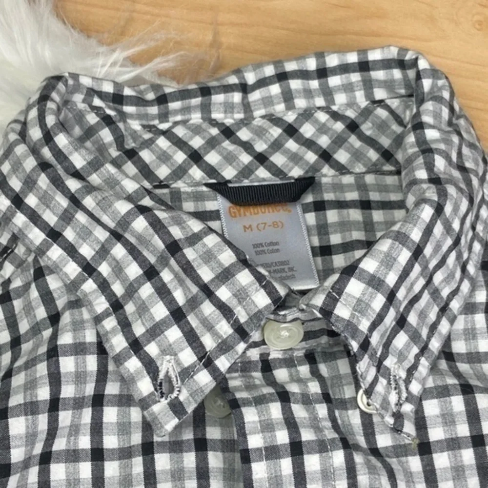 Gymboree Boys Top Size 7 8 Long Sleeve Button Up Top